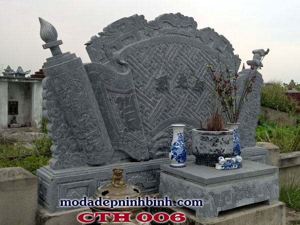 Cuốn thư đá 006