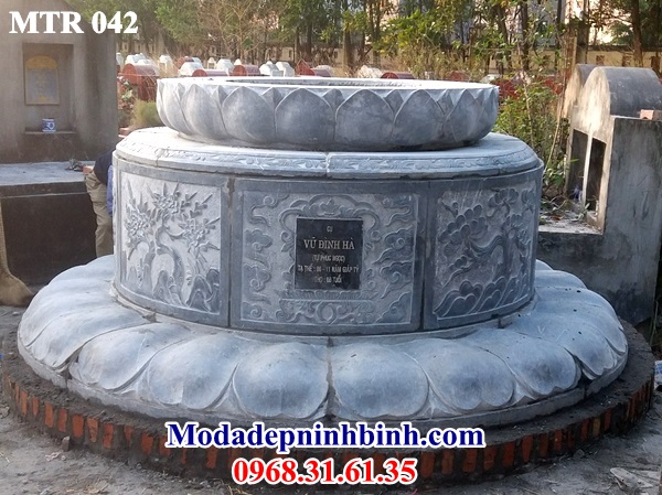 Hình ảnh mộ đá tròn đẹp 042