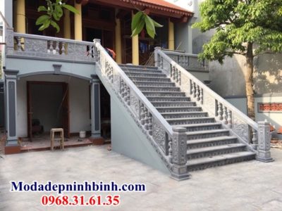 Lan can con tiện cầu thang Bắc Ninh 030