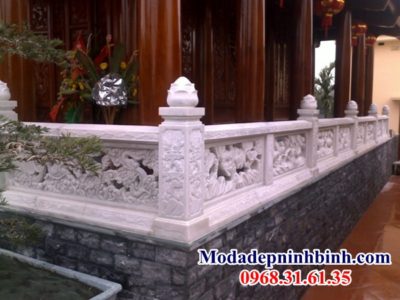 Lan can đá đục thông phong Cần Thơ 037