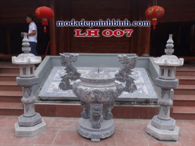 Lư hương đá 007
