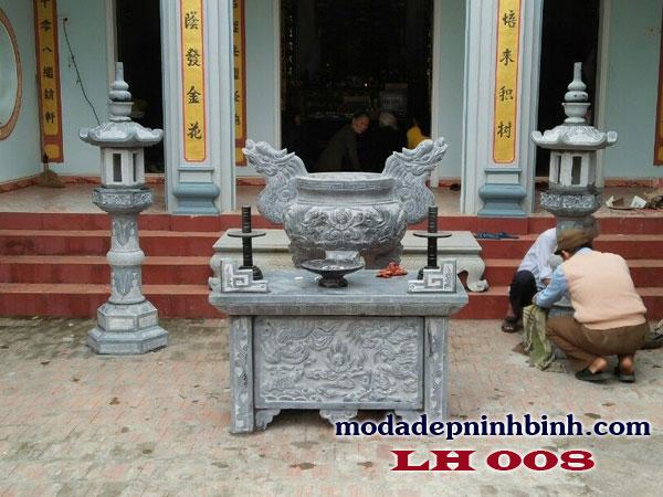 Lư hương đá 008