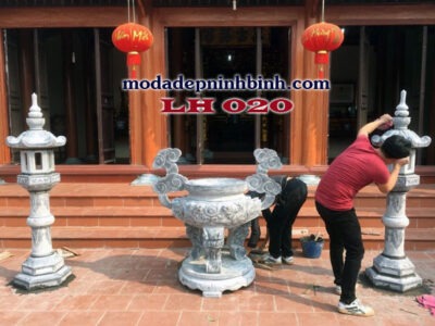 Lư hương đá 020