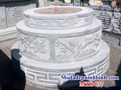 Mẫu mộ đá tròn 037