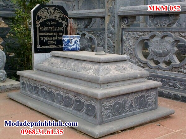 Mộ đá tam cấp không mái 052