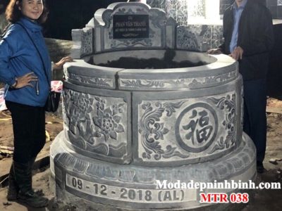 Mộ đá tròn đẹp nhất 038