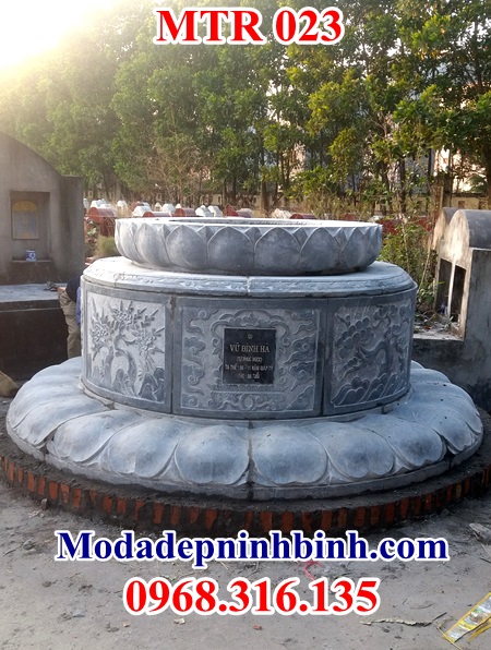 Mộ tròn đá đẹp 023