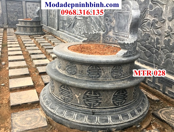 Mộ tròn đá đẹp 028