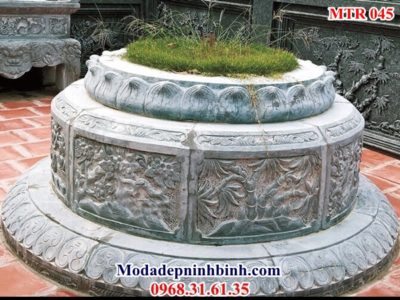 Mẫu mộ tròn đá đẹp 045
