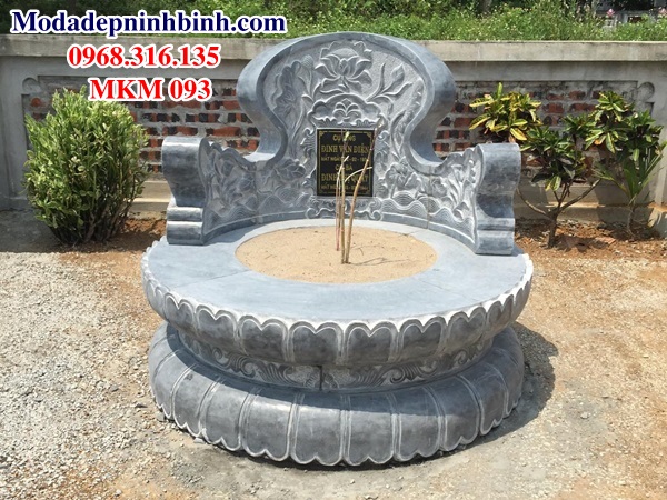 Mộ tròn đá hoa sen MKM 093