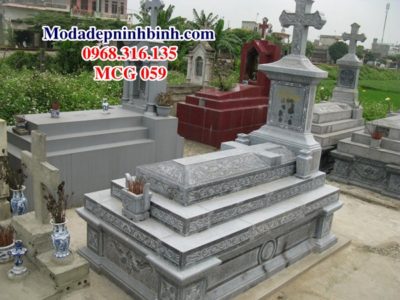 Mộ đá công giáo mo da cong giao MCG 059