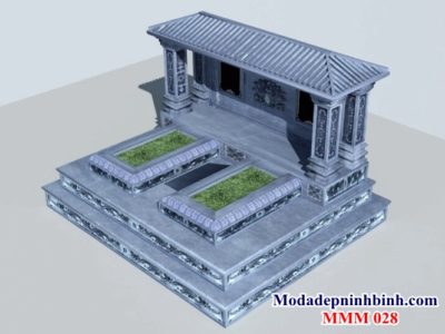 Mộ đá một mái đẹp 028