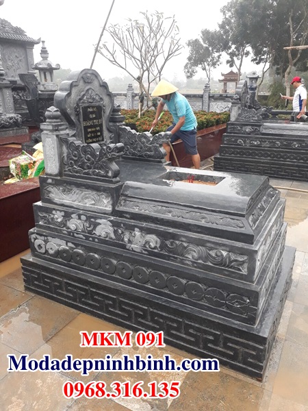 Mộ đá năm 5 cấp đẹp MKM 091