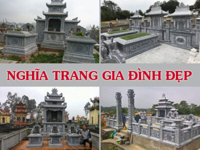 Thiết kế nghĩa trang dòng họ đẹp, mẫu lăng mộ dòng họ đẹp