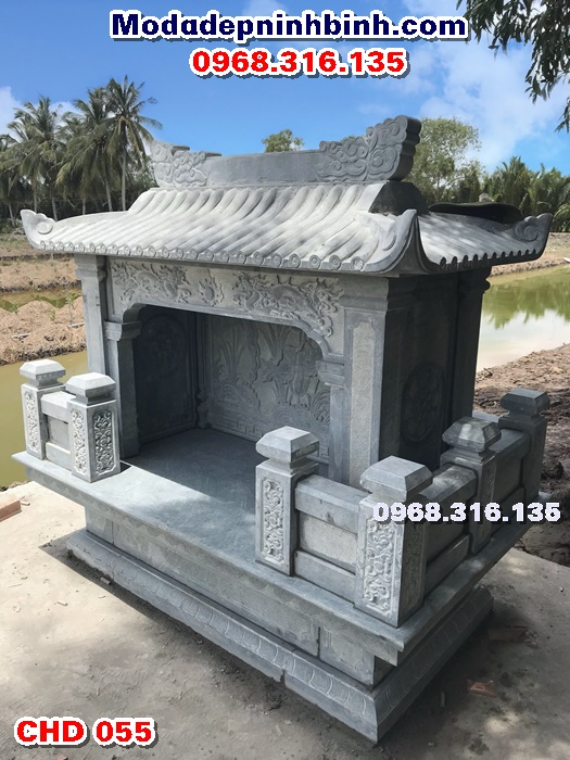 Cây hương miếu thờ đá xanh rêu 055