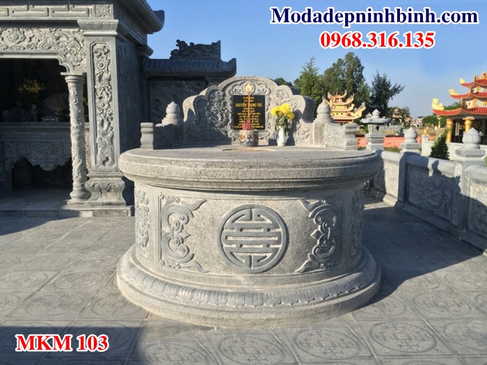 Mẫu mộ đá đẹp mau mo da dep MKM 103