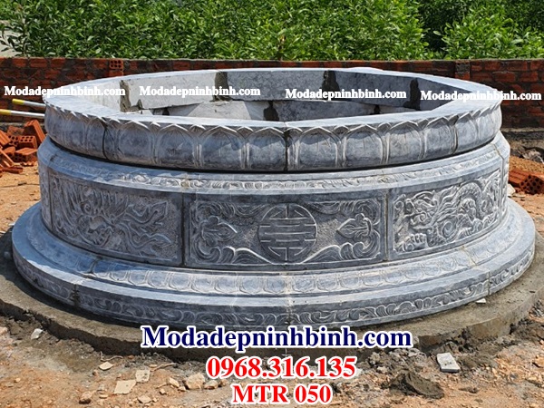 Mộ tròn đá đẹp MTR 050