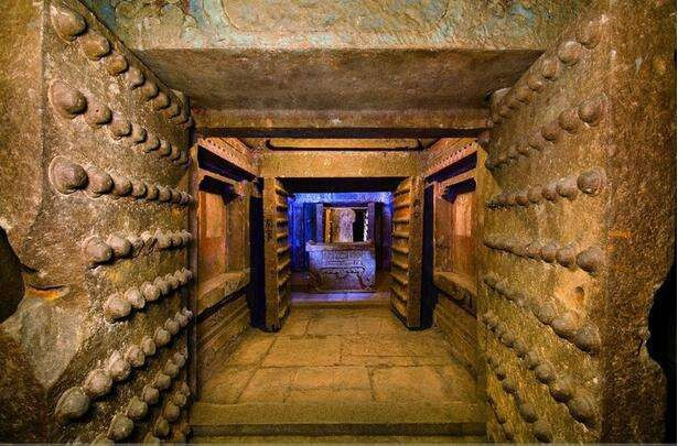 Một căn phòng trong khu vực hầm địa táng của Hoàng đế  Tần Thủy Hoàng