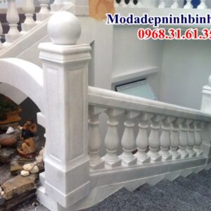 Lan can con tiện đá trắng Hà Nội 032