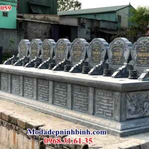 Mẫu mộ đá đôi 059