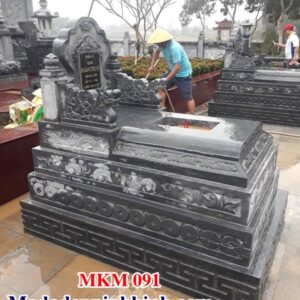 Mộ đá năm cấp đẹp 091