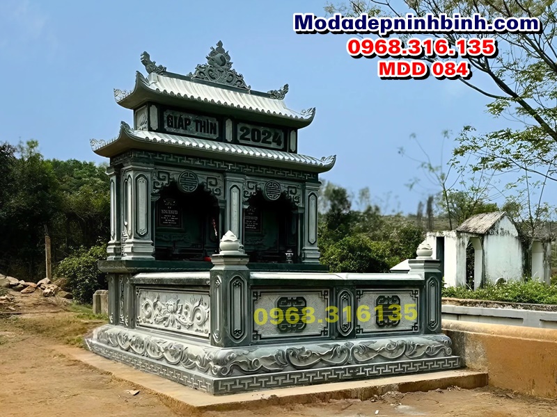 mẫu xây mộ đôi đẹp 084