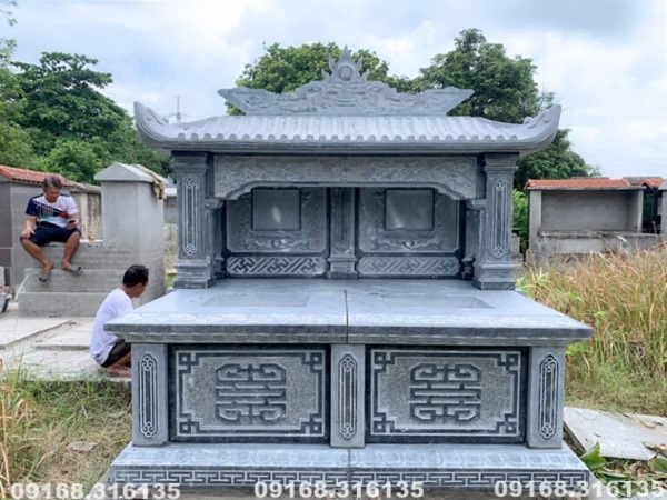 Mộ đôi đẹp hai mái MDD 082