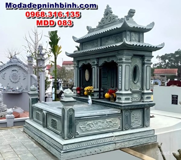 Mộ đôi đẹp hai mái MDD 083