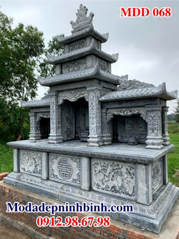 Mộ đá đôi kết hợp lăng thờ chung MDD 068