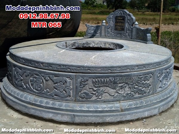 Mộ tổ đá xanh tròn tại Vinh Nghệ An MTR 065