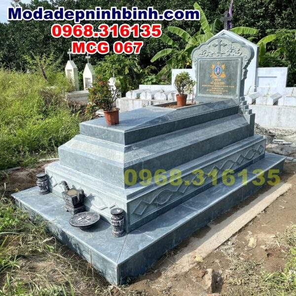 Mộ đá công giáo thiên chúa đẹp tại Gia Lâm Hà Nội MCG 067