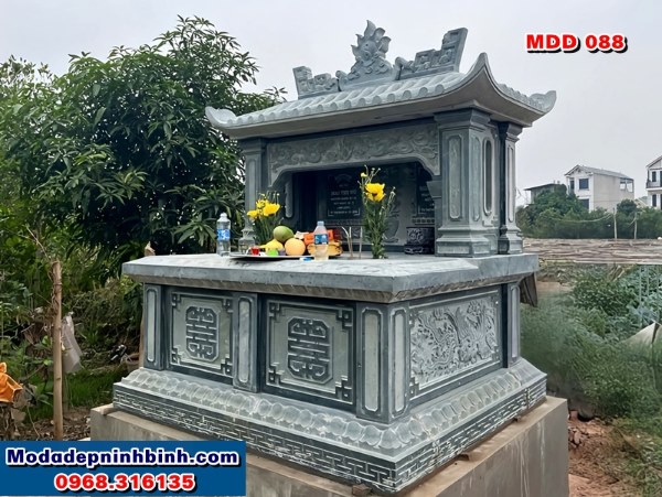 Mộ đá đôi cho bố mẹ đẹp MDD 088