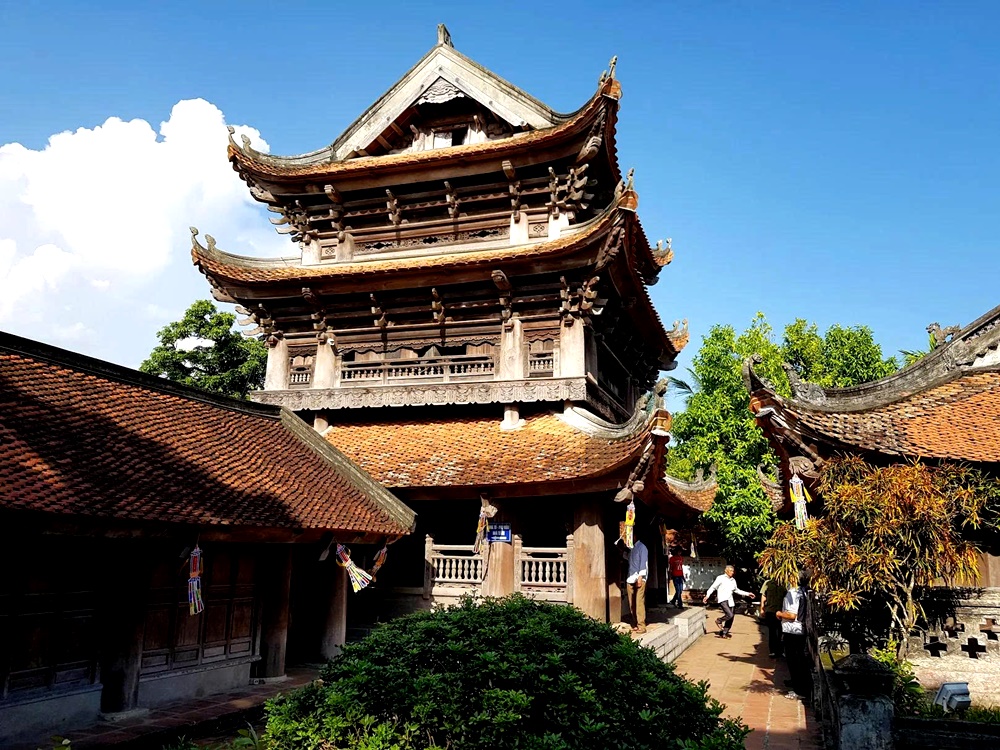 kiến trúc gác chuông tại chùa keo