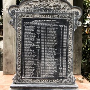 Mẫu bia đá đẹp công đức đẹp tại chùa Vĩnh Lại Từ Sơn Bắc Ninh BD 019