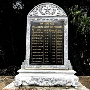 Bia đá tưởng niệm các anh hùng liệt sỹ BD 024