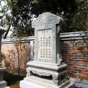 Bia đá xanh nguyên khối đẹp BD 022