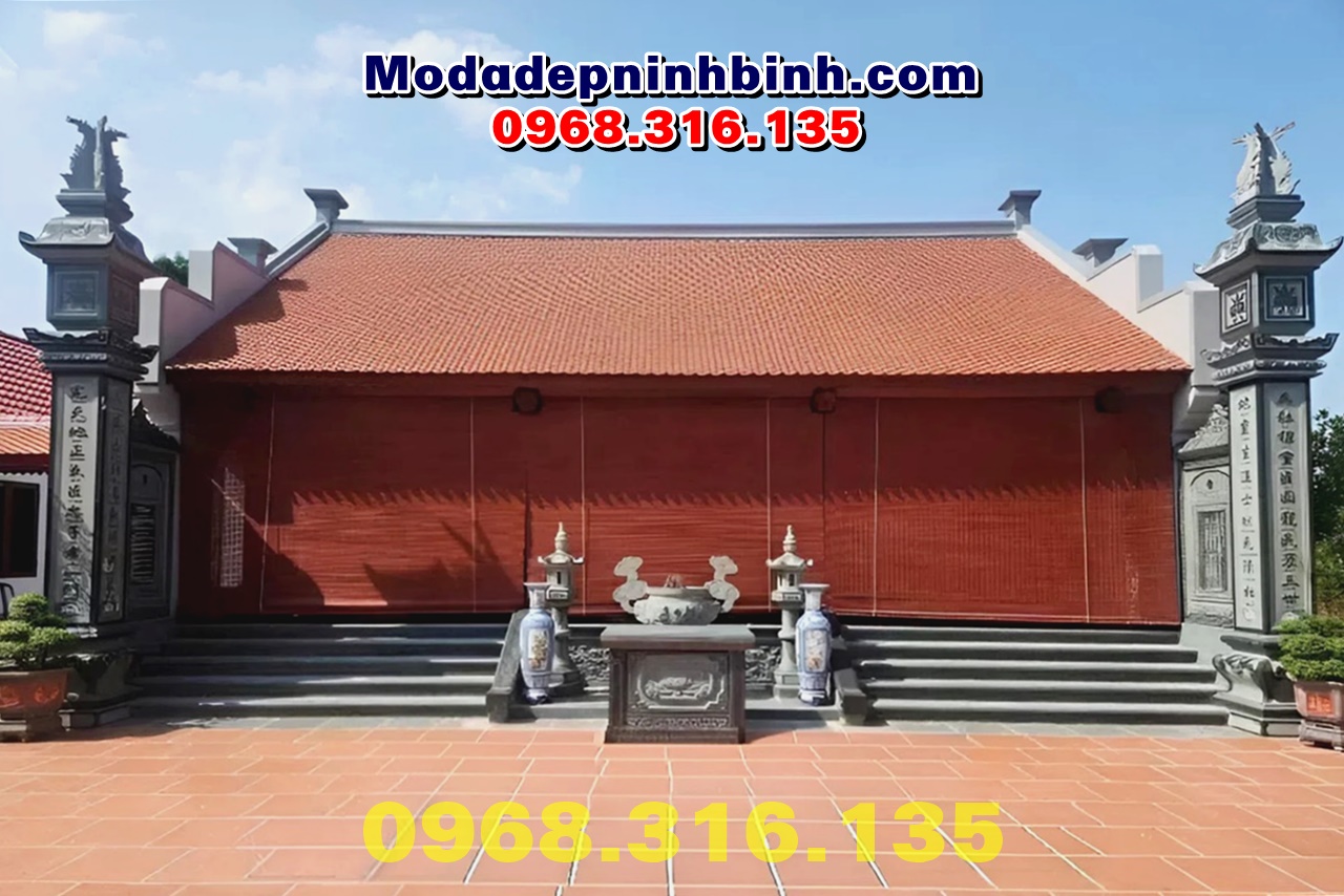 Mẫu cột trụ đá đình đền làng đẹp