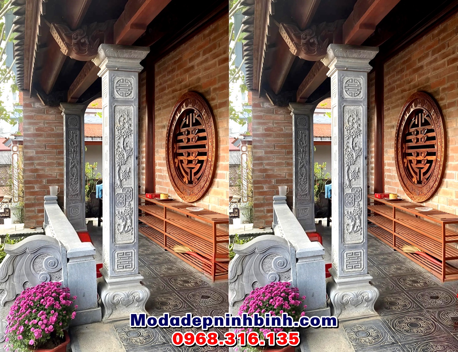 Ý nghĩa hoa văn trên cột trụ đá là gì