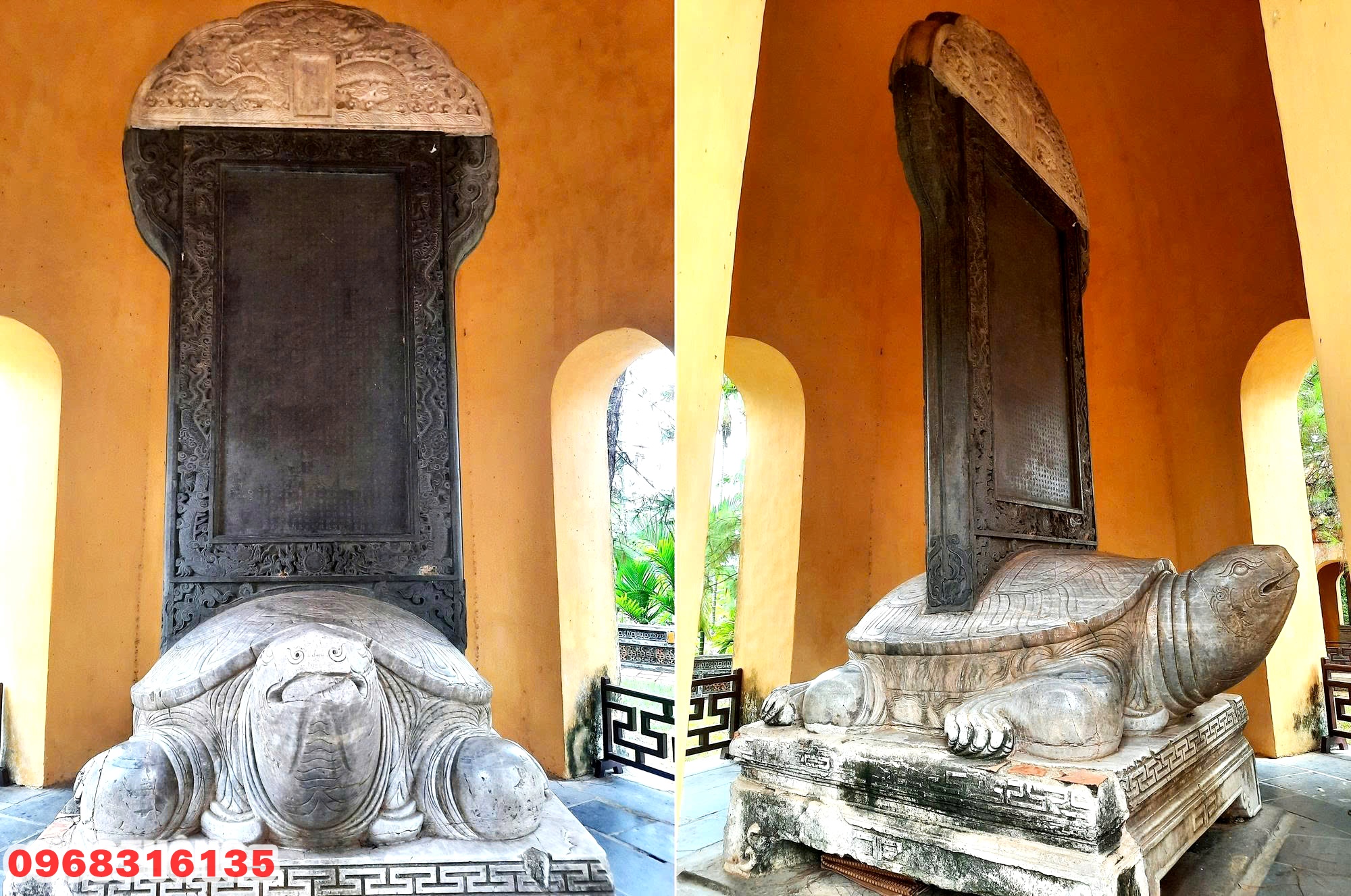 Bia “Ngự kiến Thiên Mụ Tự” tại chùa Thiên Mụ Huế