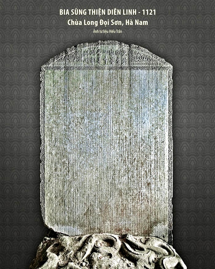 Bia đá Sùng Thiện Diên Linh tại chùa Đọi Sơn Ninh Bình