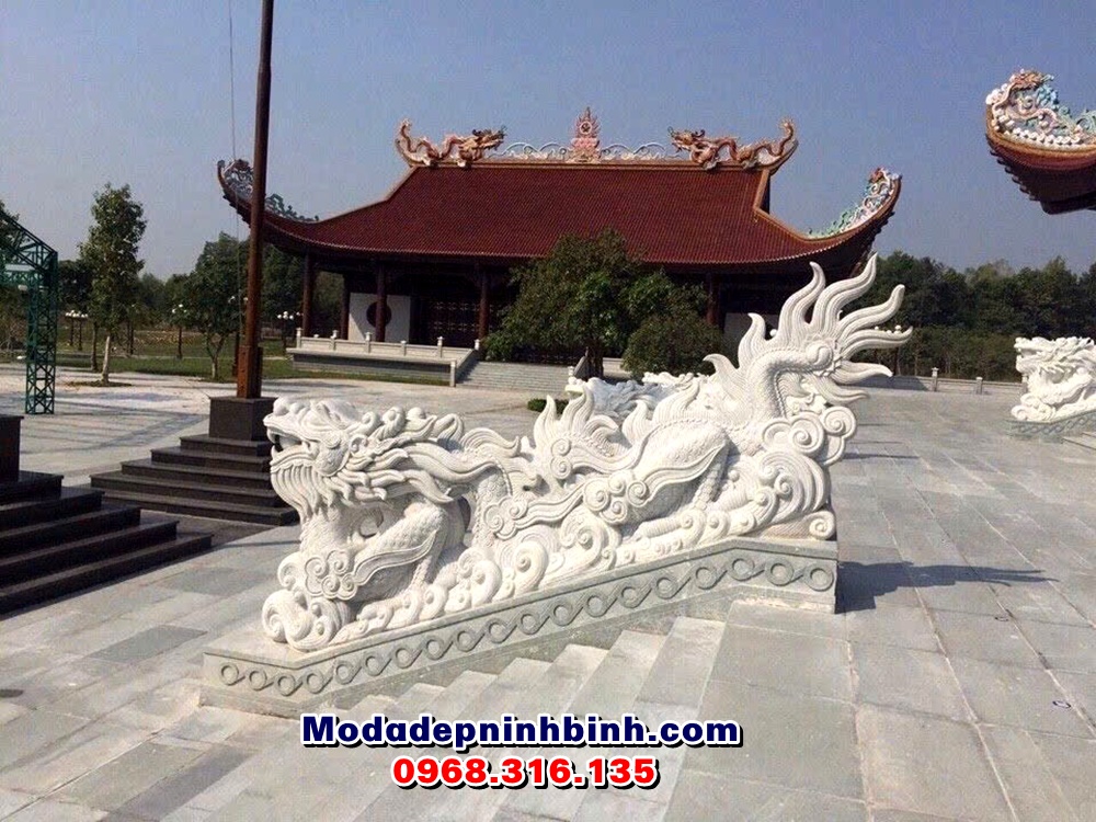 Chất liệu rồng bậc thềm đá trắng