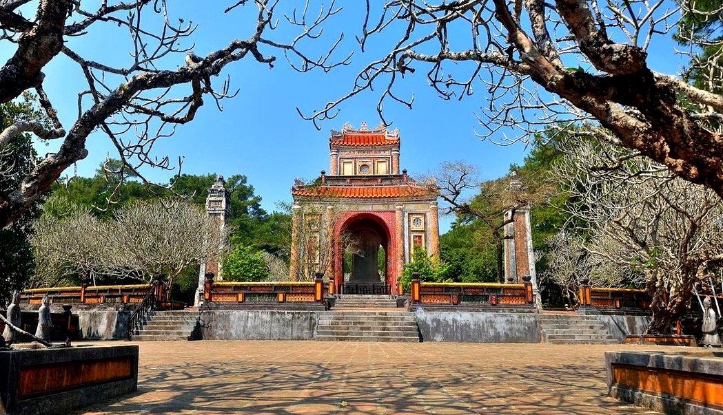 Nhà Bia đá Khiêm Cung Ký tại Khiêm Lăng - Lăng Tự Đức thành phố Huế