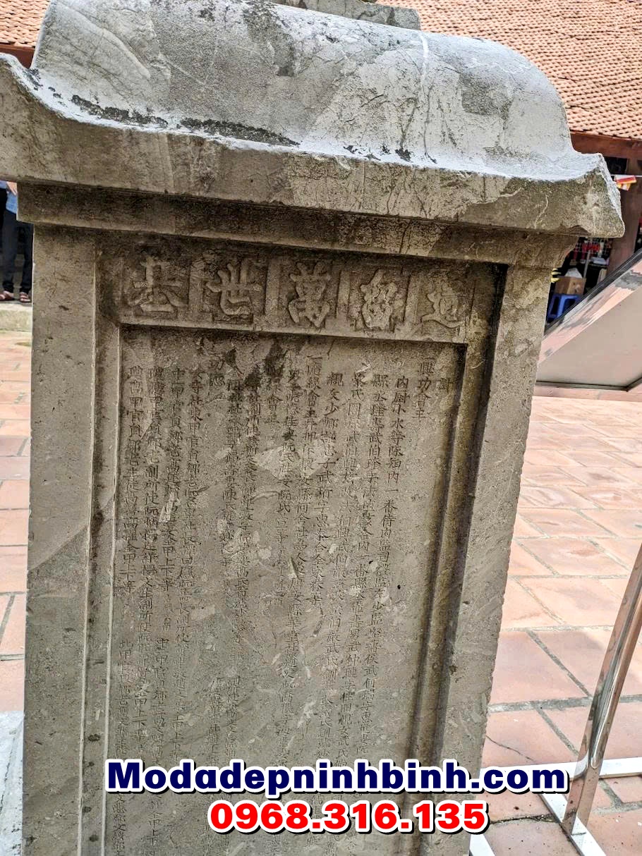 Nội dung trên bia đá cổ tại Chùa Dâu Bắc Ninh