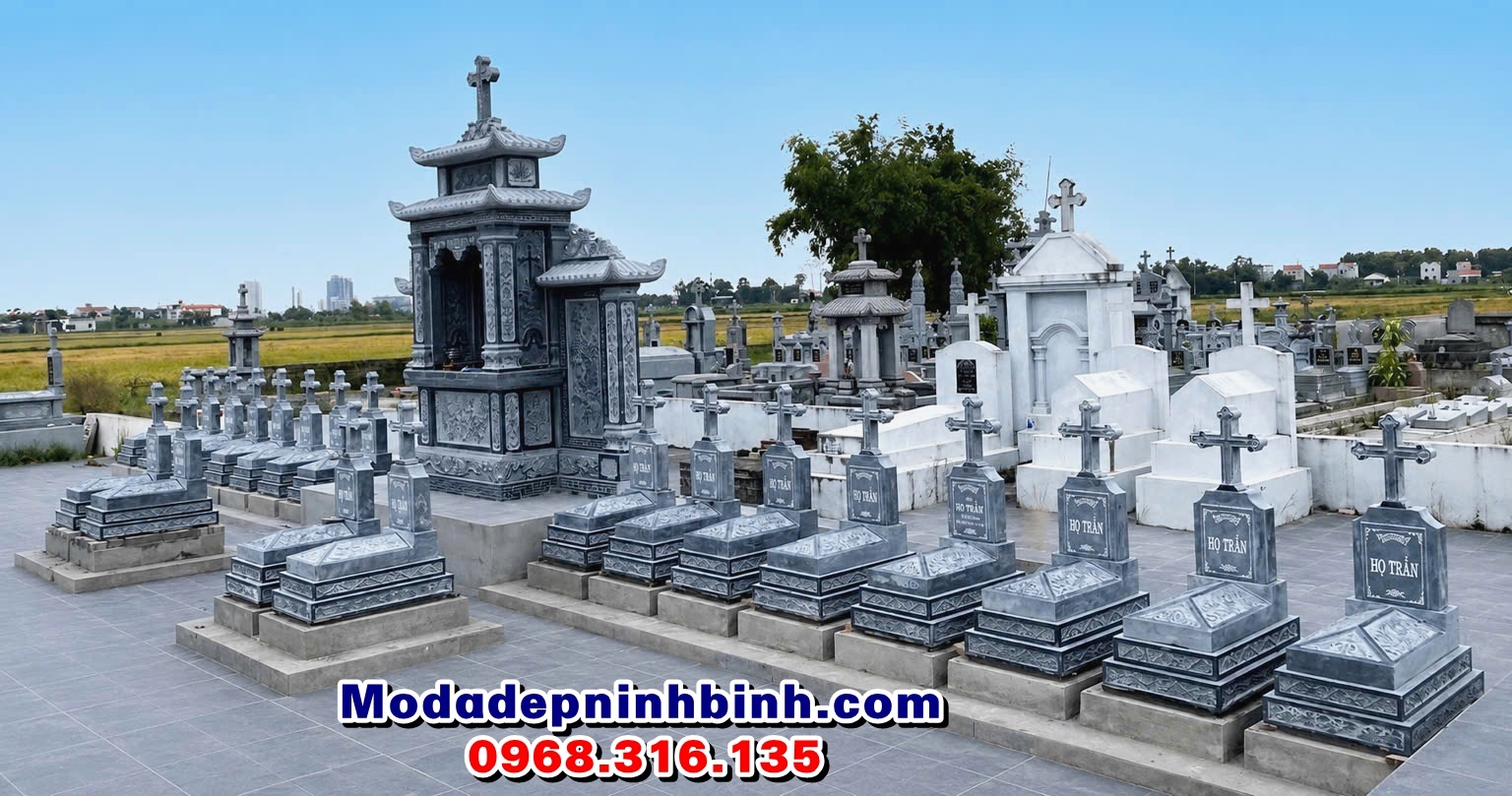 hình ảnh khu lăng mộ nghĩa trang công giáo đẹp