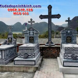 Mẫu mộ đá công giáo đẹp MCG 072