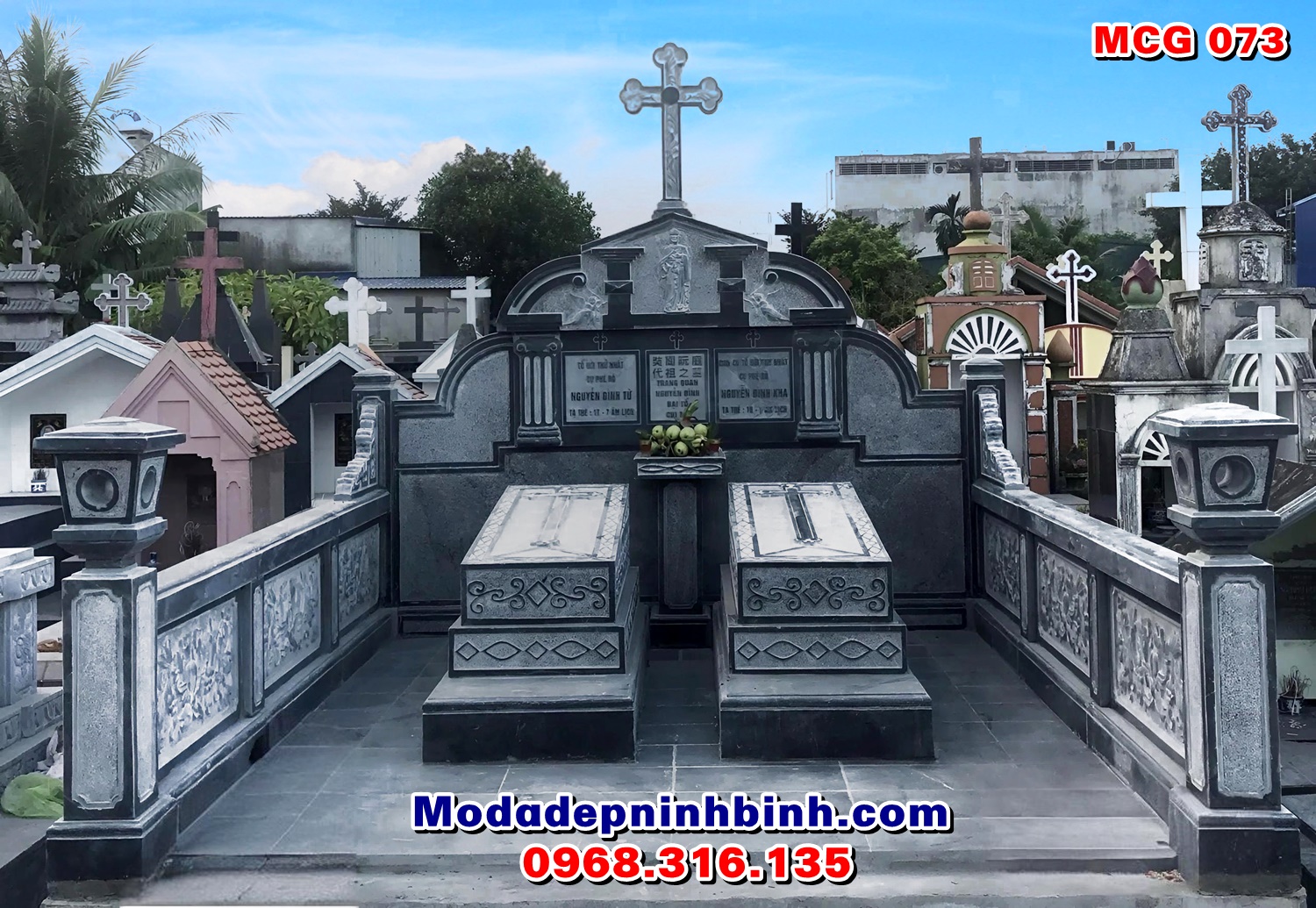 Mộ đá đôi công giáo đpẹ MCG 073
