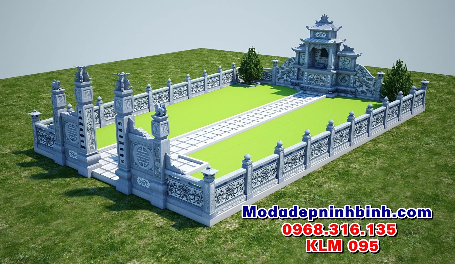 Khu lăng mộ đá đẹp nhất Việt Nam KLM 095