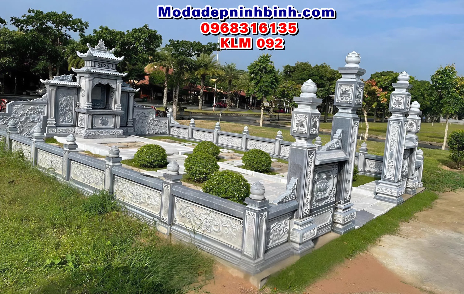 Khu lăng mộ đá xanh đen KLM 092