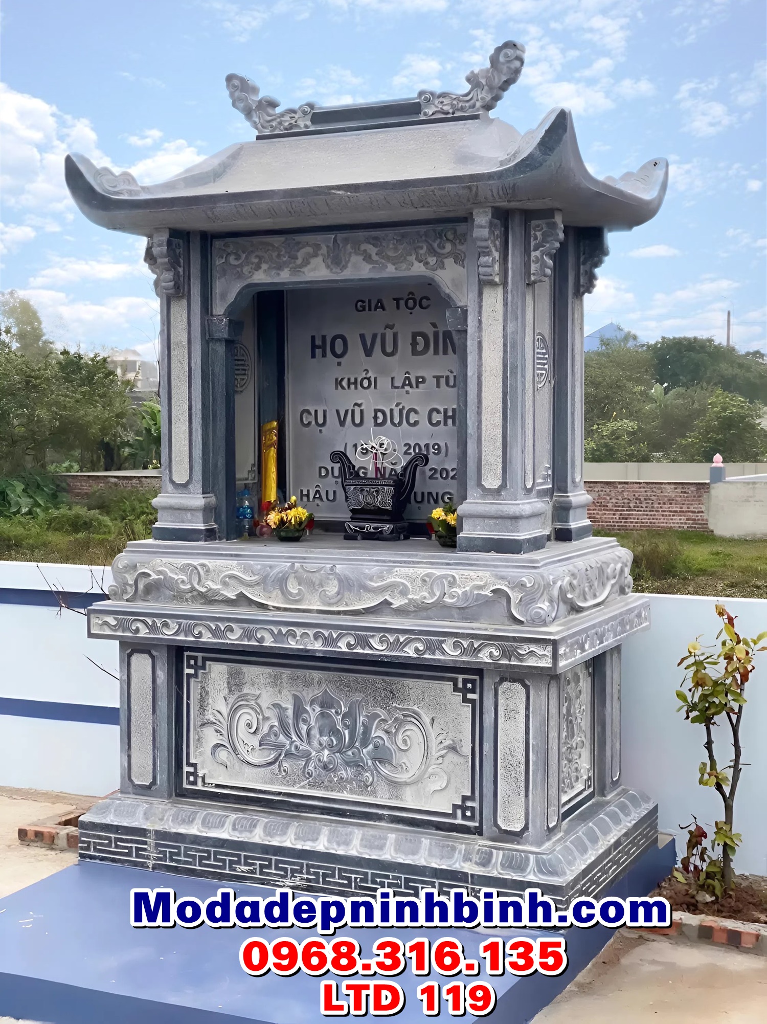 Lăng thờ đá đơn LTD 119