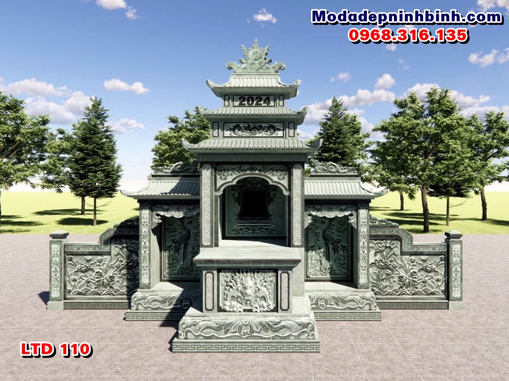 Lăng thờ đá xanh rêu đẹp Ninh Bình LTD 110